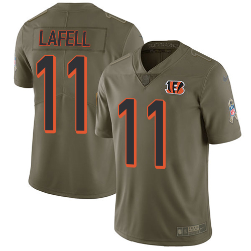 Nike Bengals #11 Brandon LaFell Olive Men's Stitched NFL Limited Salute To Service Jersey - Click Image to Close